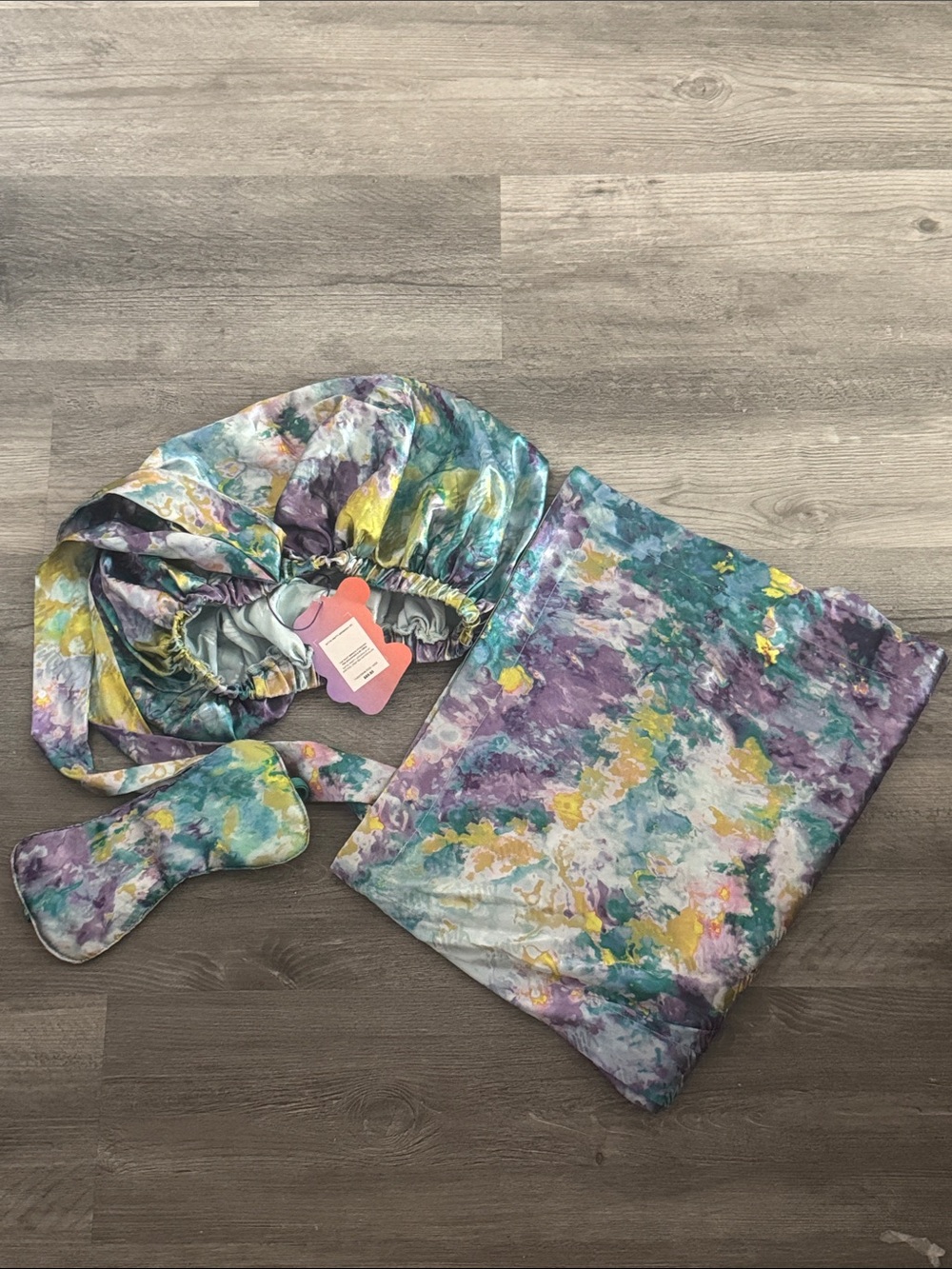 Satin Pretty Goodnight Kit - Bonnet, Sleep Mask& Pillow Case
